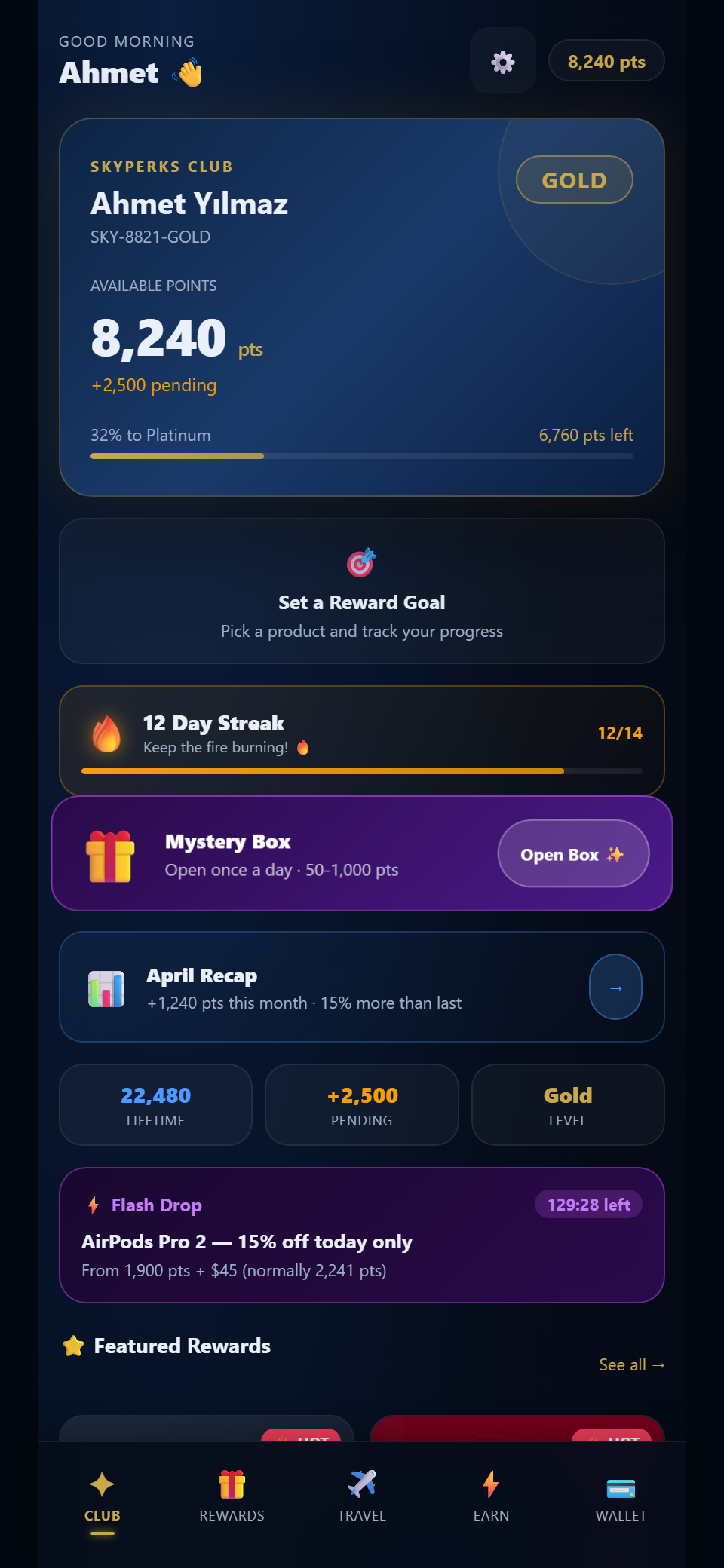 SkyPerks app
